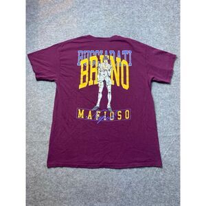 Jojos Bizarre Adventures Shirt Mens Large Purple Bruno Mafioso Anime Tee